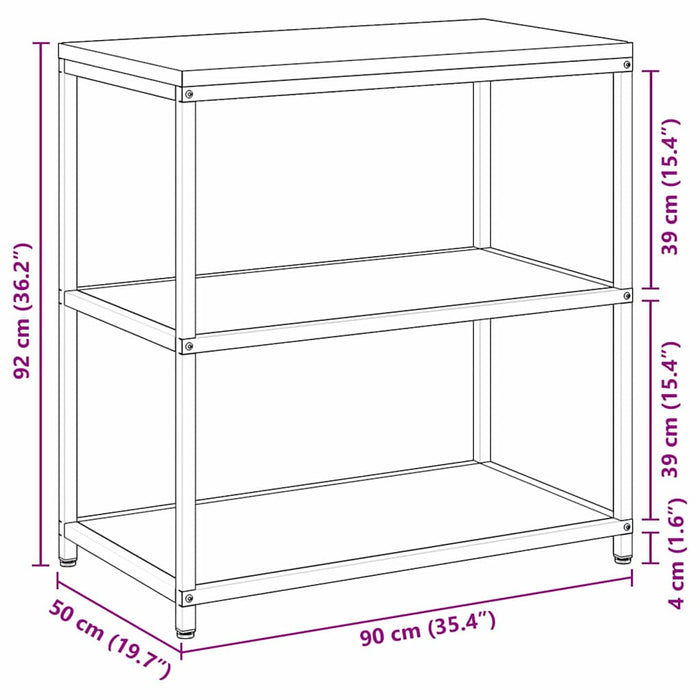 vidaXL Mensola per il deposito in cucina con lo scaffale Nero Acciaio
