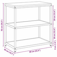 vidaXL Mensola per il deposito in cucina Bianco Acciaio