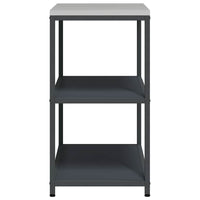 vidaXL Mensola per il deposito in cucina Antracite Acciaio