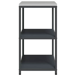 vidaXL Mensola per il deposito in cucina Antracite Acciaio