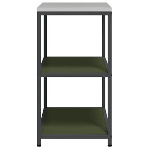 vidaXL Mensola per il deposito in cucina Verde oliva Acciaio