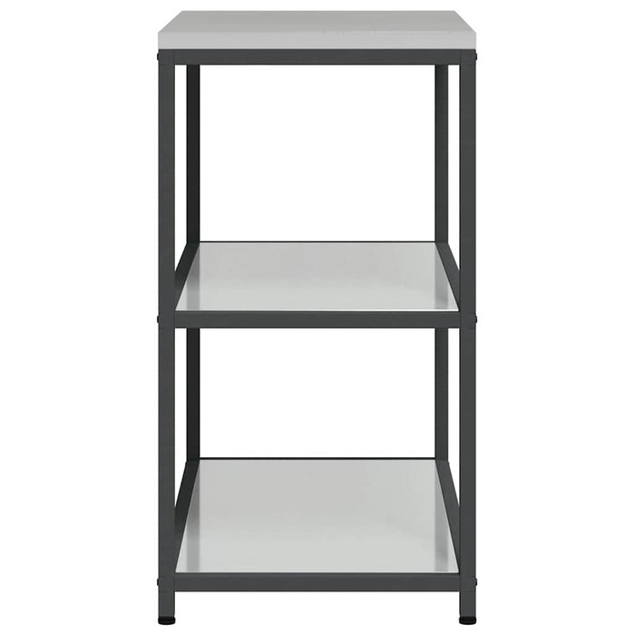 vidaXL Mensola per il deposito in cucina Argento Acciaio zincato