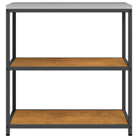 vidaXL Mensola per il deposito in cucina con lo scaffale Ruggine