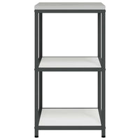 vidaXL Mensola per il deposito in cucina Bianco Acciaio