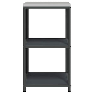 vidaXL Mensola per il deposito in cucina Antracite Acciaio