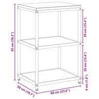 vidaXL Mensola per il deposito in cucina Verde oliva Acciaio