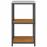 vidaXL Mensola per il deposito in cucina con lo scaffale Ruggine