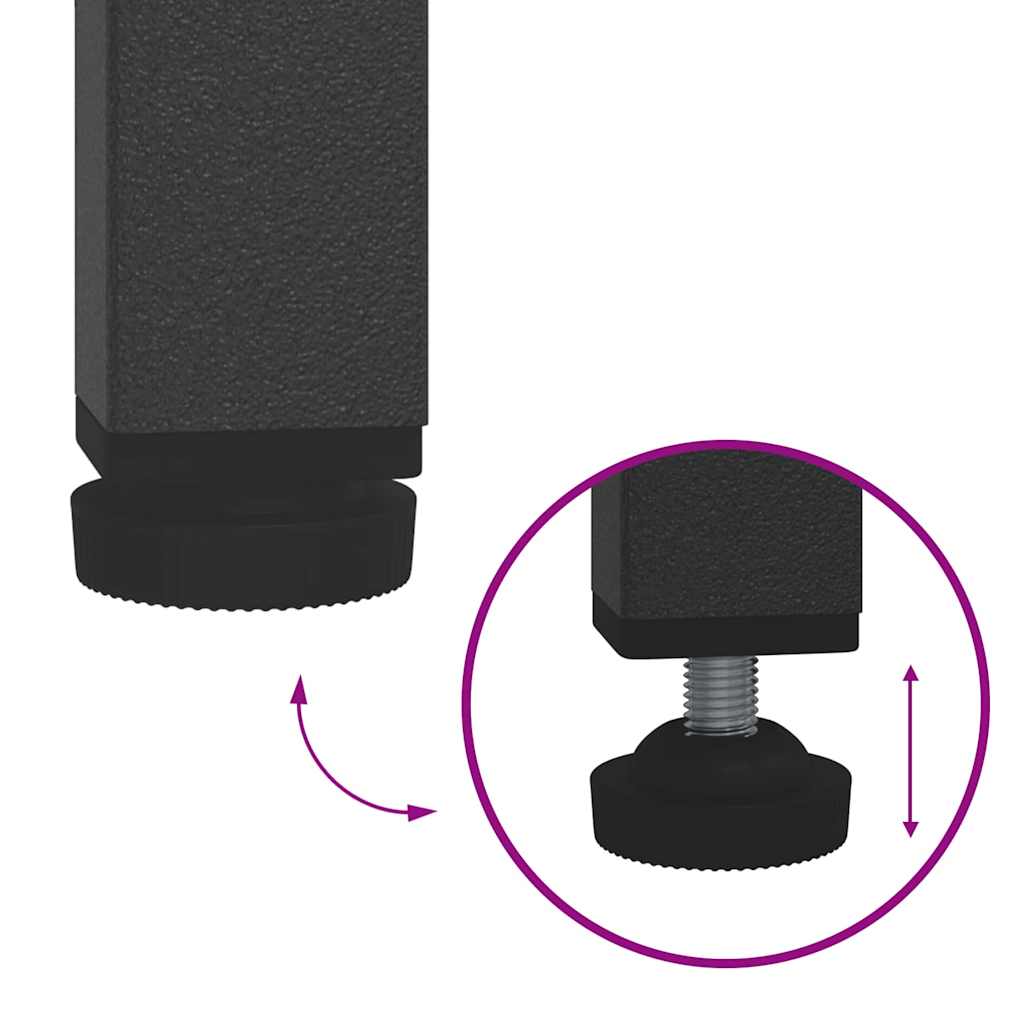 Mensola per il deposito in cucina Bianco Acciaio 874969