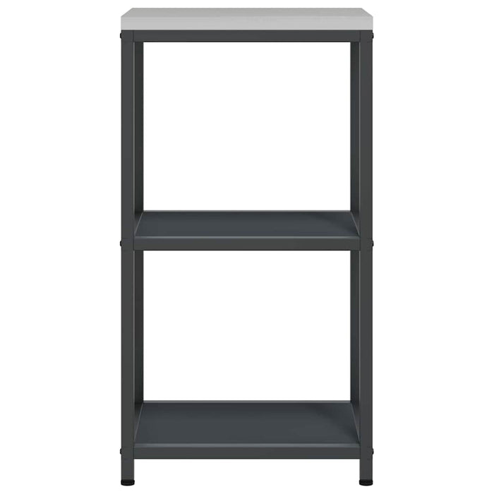 vidaXL Mensola per il deposito in cucina Antracite Acciaio