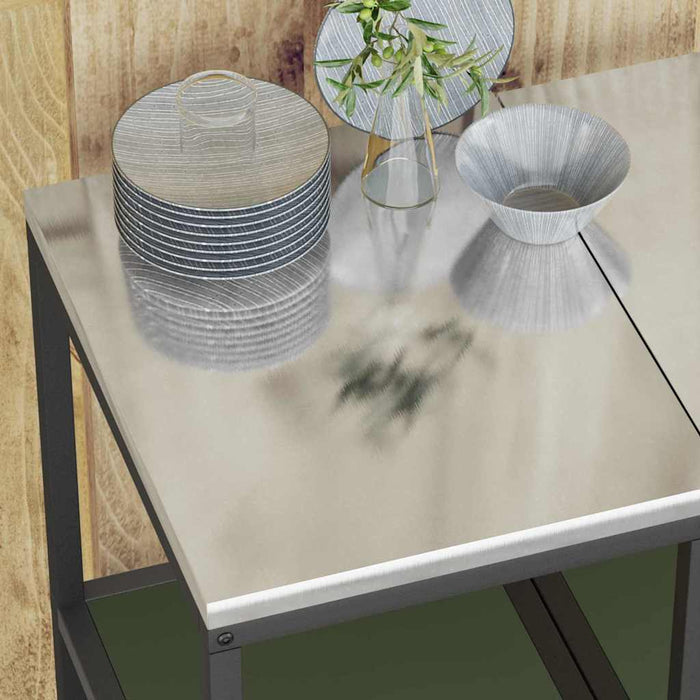 Mensola per il deposito in cucina Verde oliva Acciaio 874971