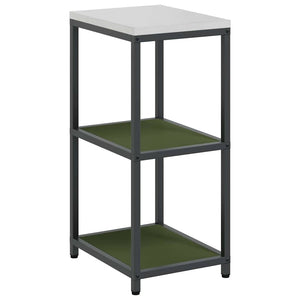 vidaXL Mensola per il deposito in cucina Verde oliva Acciaio