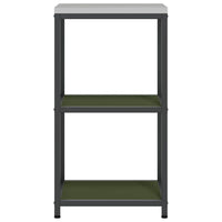 vidaXL Mensola per il deposito in cucina Verde oliva Acciaio