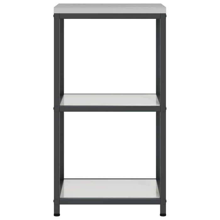 vidaXL Mensola per il deposito in cucina Argento Acciaio zincato