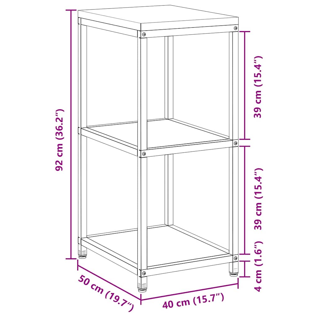 vidaXL Mensola per il deposito in cucina Argento Acciaio zincato