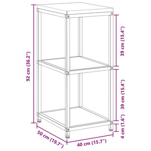 vidaXL Mensola per il deposito in cucina Argento Acciaio zincato