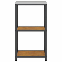 vidaXL Mensola per il deposito in cucina con lo scaffale Ruggine