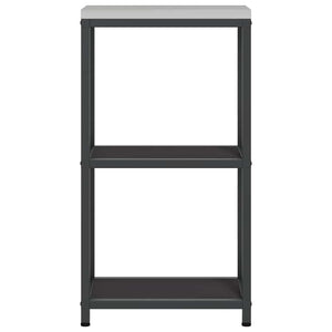 vidaXL Mensola per il deposito in cucina con lo scaffale Nero Acciaio