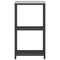 Mensola per il deposito in cucina con lo scaffale Nero Acciaio 874975