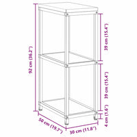vidaXL Mensola per il deposito in cucina con lo scaffale Nero Acciaio