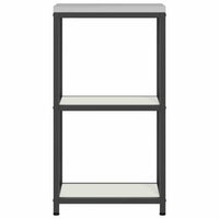 vidaXL Mensola per il deposito in cucina Bianco Acciaio