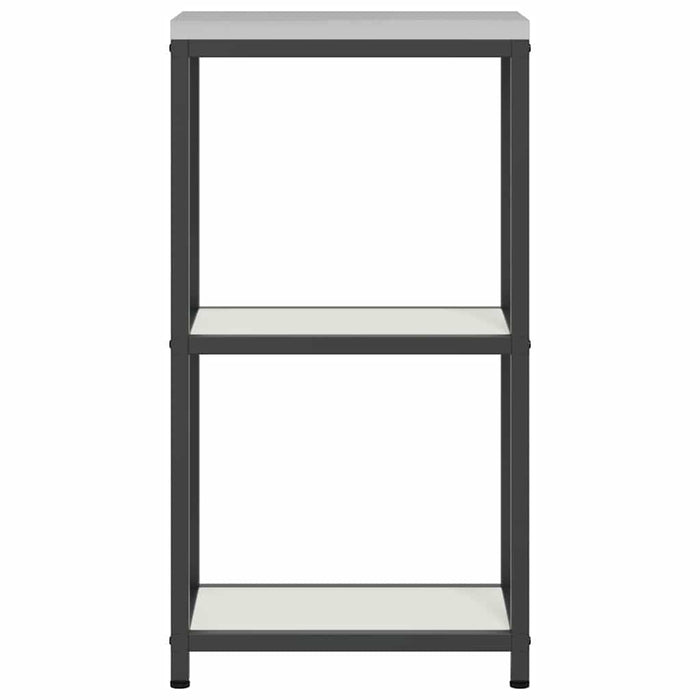 vidaXL Mensola per il deposito in cucina Bianco Acciaio