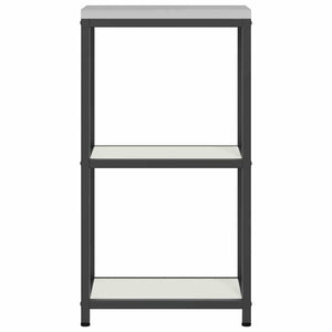 Mensola per il deposito in cucina Bianco Acciaio 874976