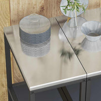 Mensola per il deposito in cucina Antracite Acciaio 874977