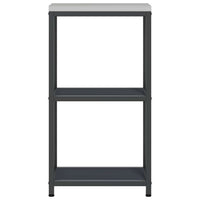 vidaXL Mensola per il deposito in cucina Antracite Acciaio