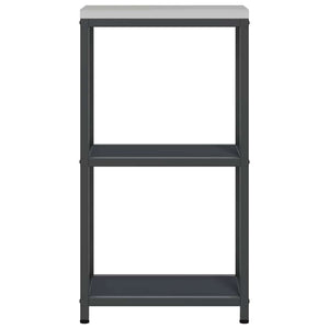 vidaXL Mensola per il deposito in cucina Antracite Acciaio