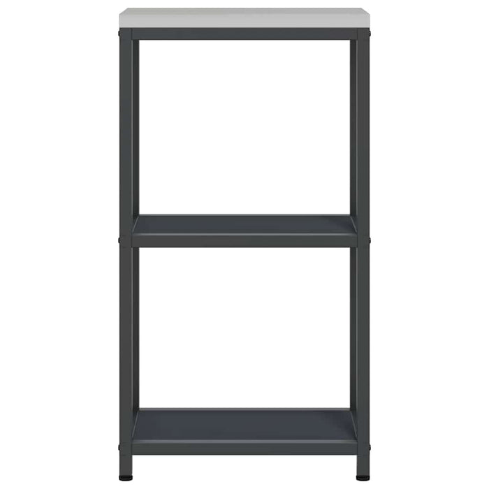 vidaXL Mensola per il deposito in cucina Antracite Acciaio