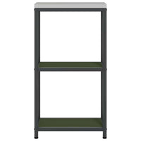 vidaXL Mensola per il deposito in cucina Verde oliva Acciaio