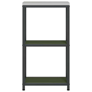 vidaXL Mensola per il deposito in cucina Verde oliva Acciaio