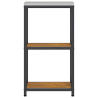 vidaXL Mensola per il deposito in cucina con lo scaffale Ruggine