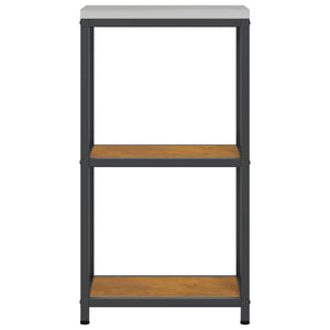 vidaXL Mensola per il deposito in cucina con lo scaffale Ruggine