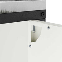 vidaXL Armadietto per Stoccaggio in Cucina con porta Bianco Acciaio