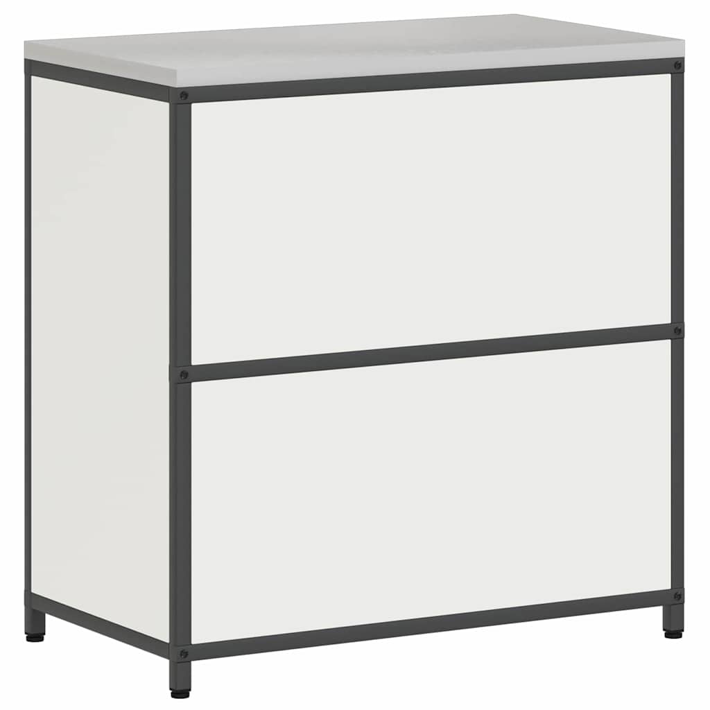 vidaXL Armadietto per Stoccaggio in Cucina con porta Bianco Acciaio