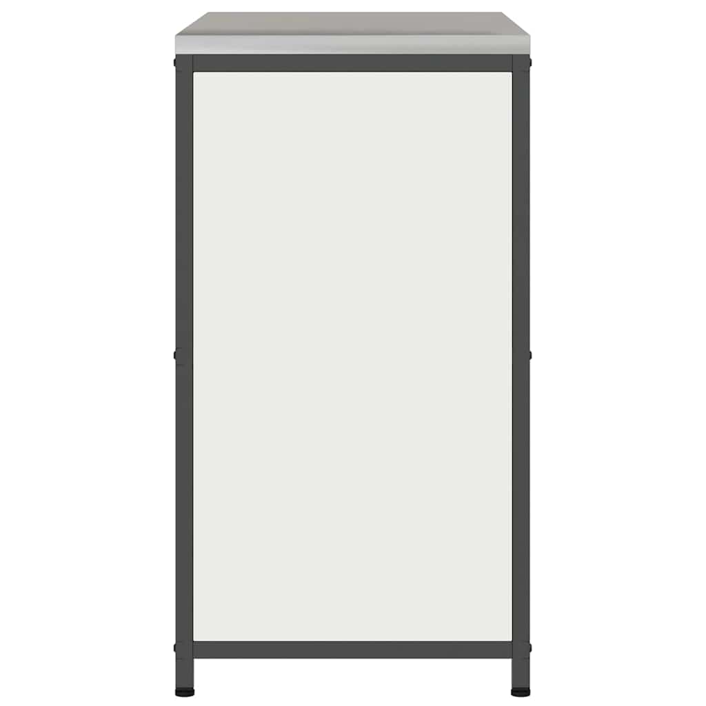 vidaXL Armadietto per Stoccaggio in Cucina con porta Bianco Acciaio