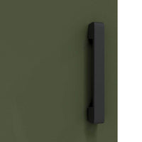 vidaXL Armadietto per Stoccaggio in Cucina Verde oliva Acciaio