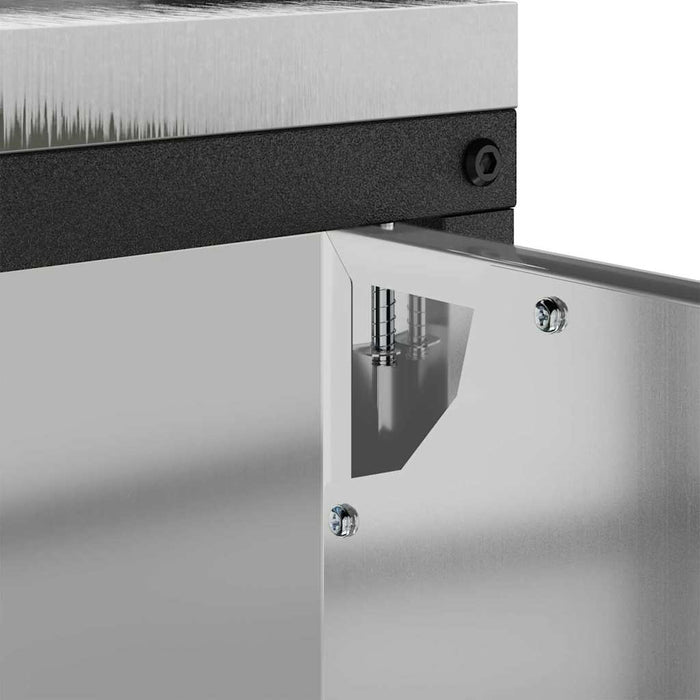 vidaXL Armadietto per Stoccaggio in Cucina Argento Acciaio zincato