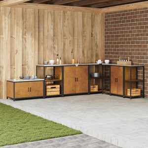 Armadietto per Stoccaggio in Cucina con lo scaffale Ruggine 874988