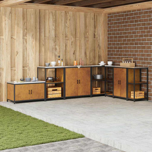 Armadietto per Stoccaggio in Cucina con lo scaffale Ruggine 874988