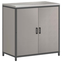 vidaXL Armadietto per Stoccaggio in Cucina con lo scaffale Ruggine