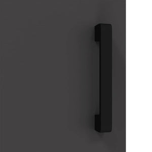 vidaXL Armadietto per Stoccaggio in Cucina con porta Nero Acciaio