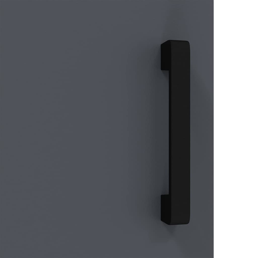 vidaXL Armadietto per Stoccaggio in Cucina con porta Antracite Acciaio