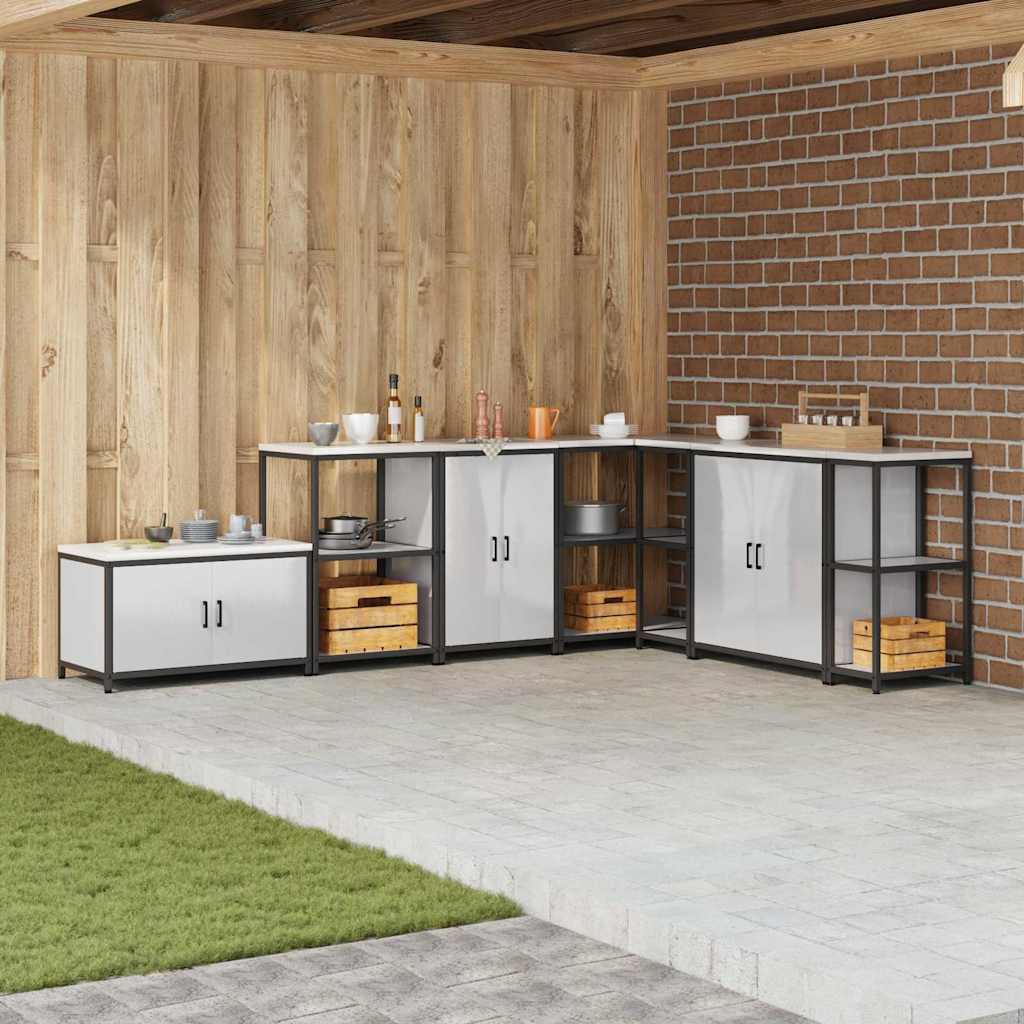 Armadietto per Stoccaggio in Cucina con lo scaffale Argento 874993