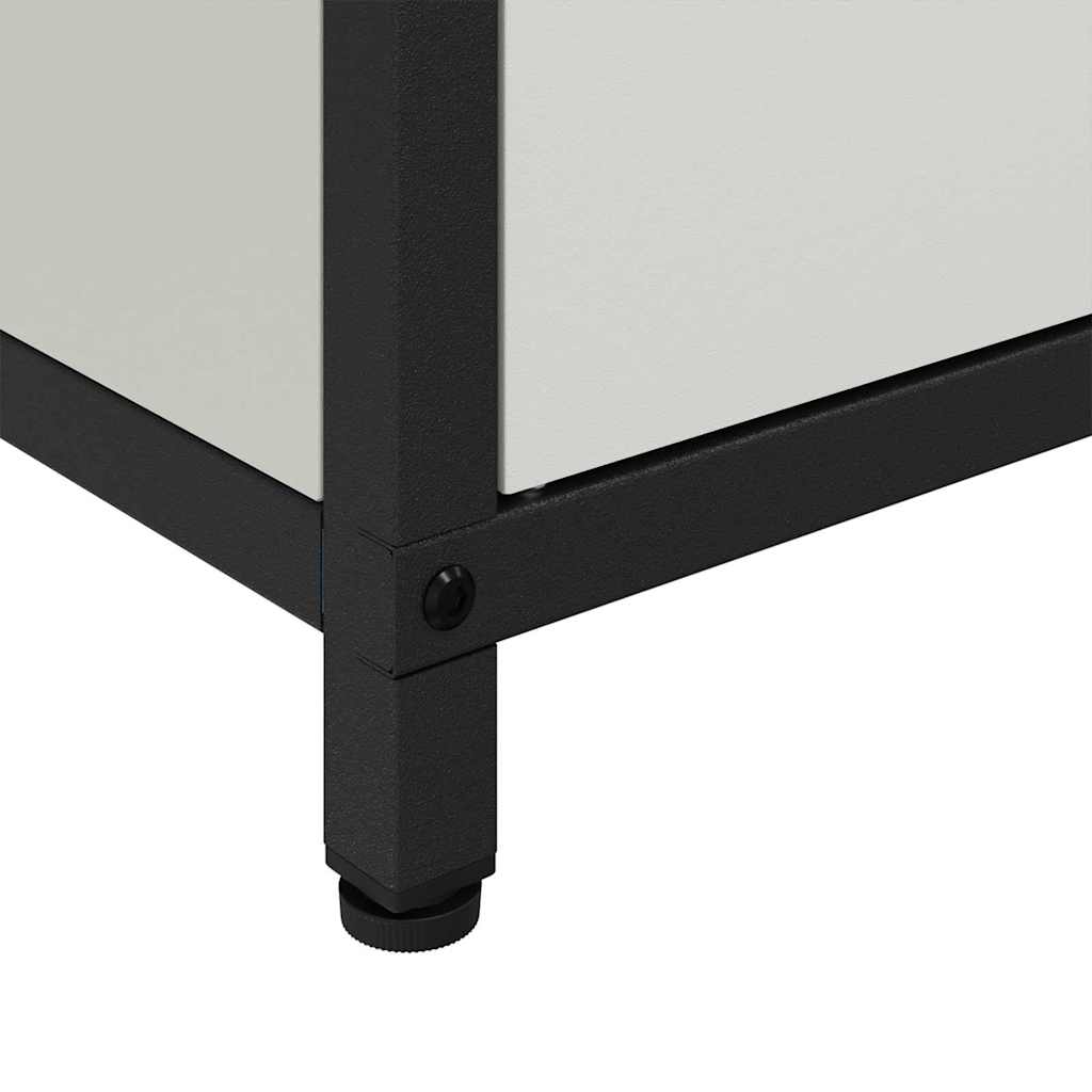 vidaXL Armadietto per Stoccaggio in Cucina con cassetto Bianco Acciaio