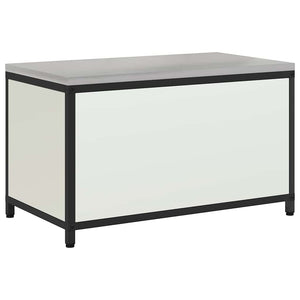 Armadietto per Stoccaggio in Cucina con cassetto Bianco Acciaio 874997