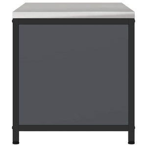 Armadietto per Stoccaggio in Cucina con porta Antracite Acciaio 874998