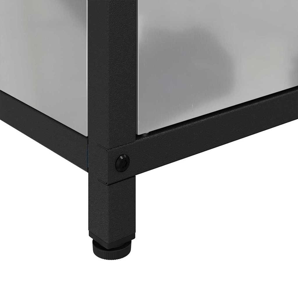 vidaXL Armadietto per Stoccaggio in Cucina Argento Acciaio zincato