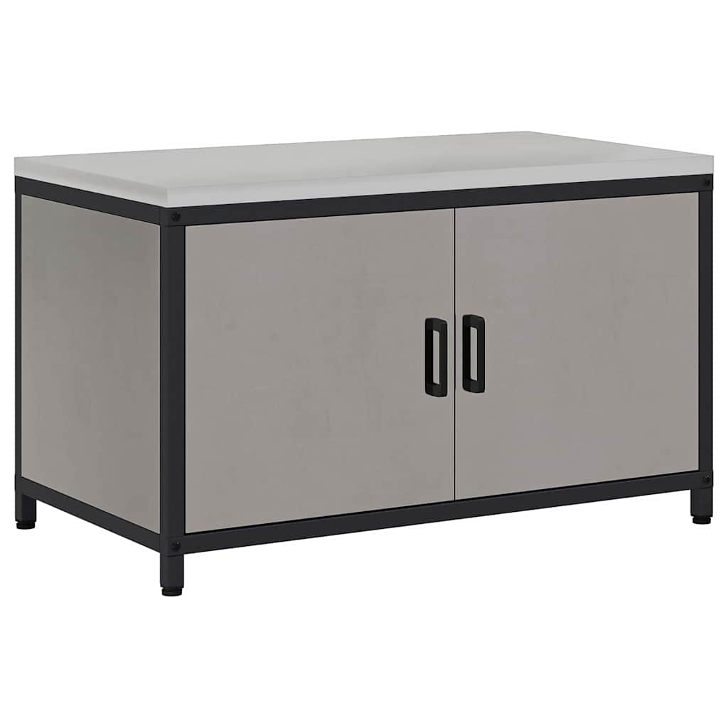 vidaXL Armadietto per Stoccaggio in Cucina con lo scaffale Ruggine